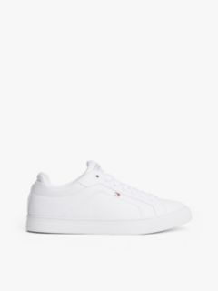 Leather Court Trainers — White 1