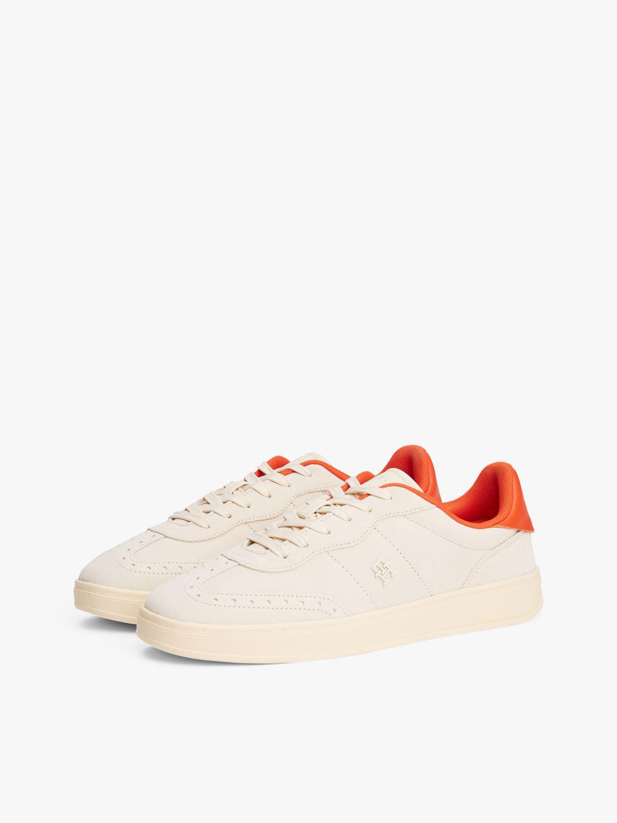 Heritage Suede Trainers — Beige