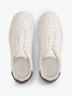 Heritage Shiny Leather Trainers — Beige 3