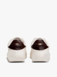Heritage Shiny Leather Trainers — Beige 4