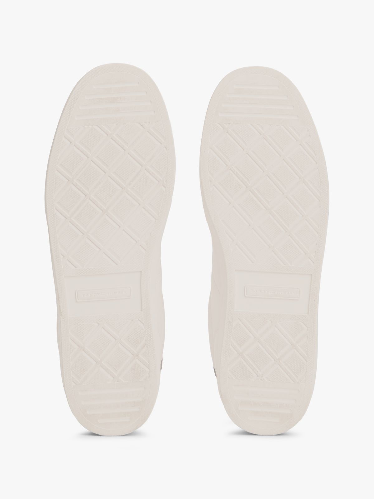 Heritage Shiny Leather Trainers — Beige