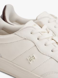 Heritage Shiny Leather Trainers — Beige 6