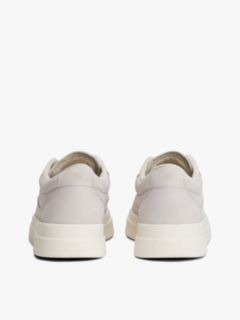 Leather Warm Lined Court Trainers — Grey 4