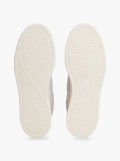 Leather Warm Lined Court Trainers — Grey 5