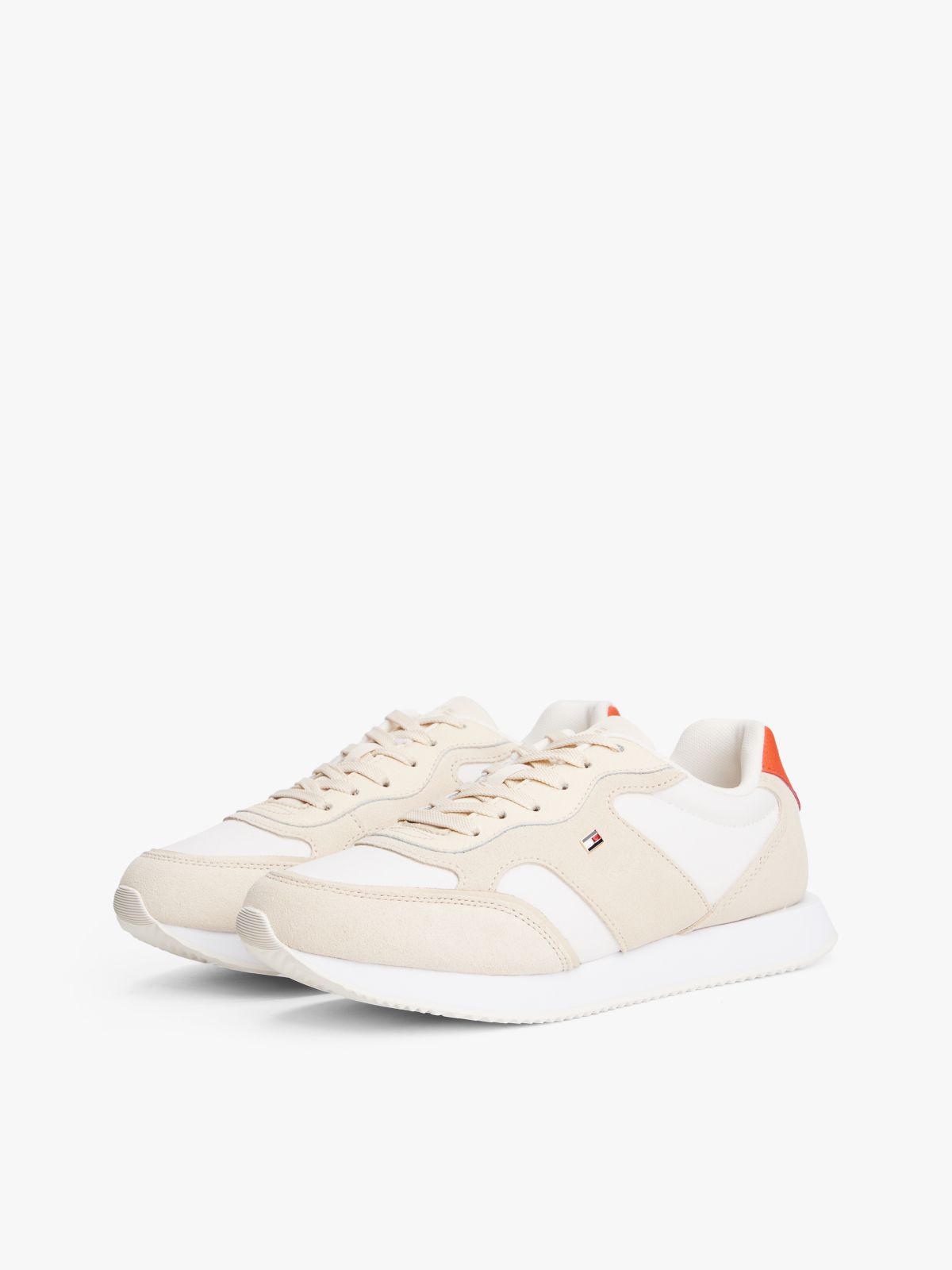 Suede TH Monogram Trainers — Beige