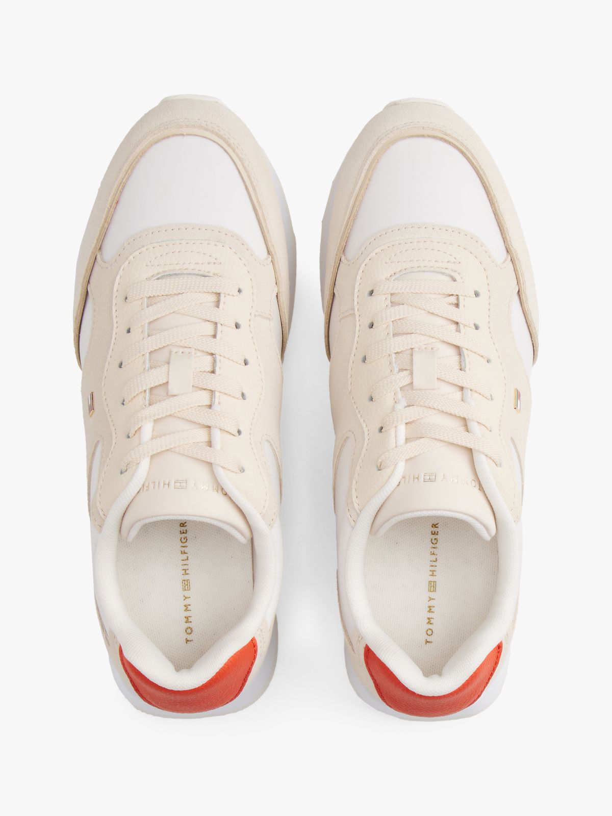 Suede TH Monogram Trainers — Beige