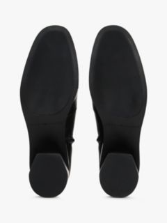 Leather TH Monogram Plaque Ankle Boots — Black 5