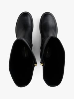 Leather TH Monogram Horsebit Riding Boots — Black 3