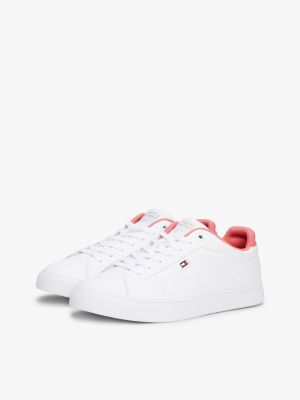 weiß color-pop sneaker aus leder für damen - tommy hilfiger