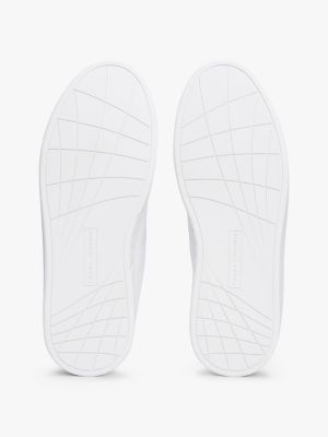 weiß color-pop sneaker aus leder für damen - tommy hilfiger