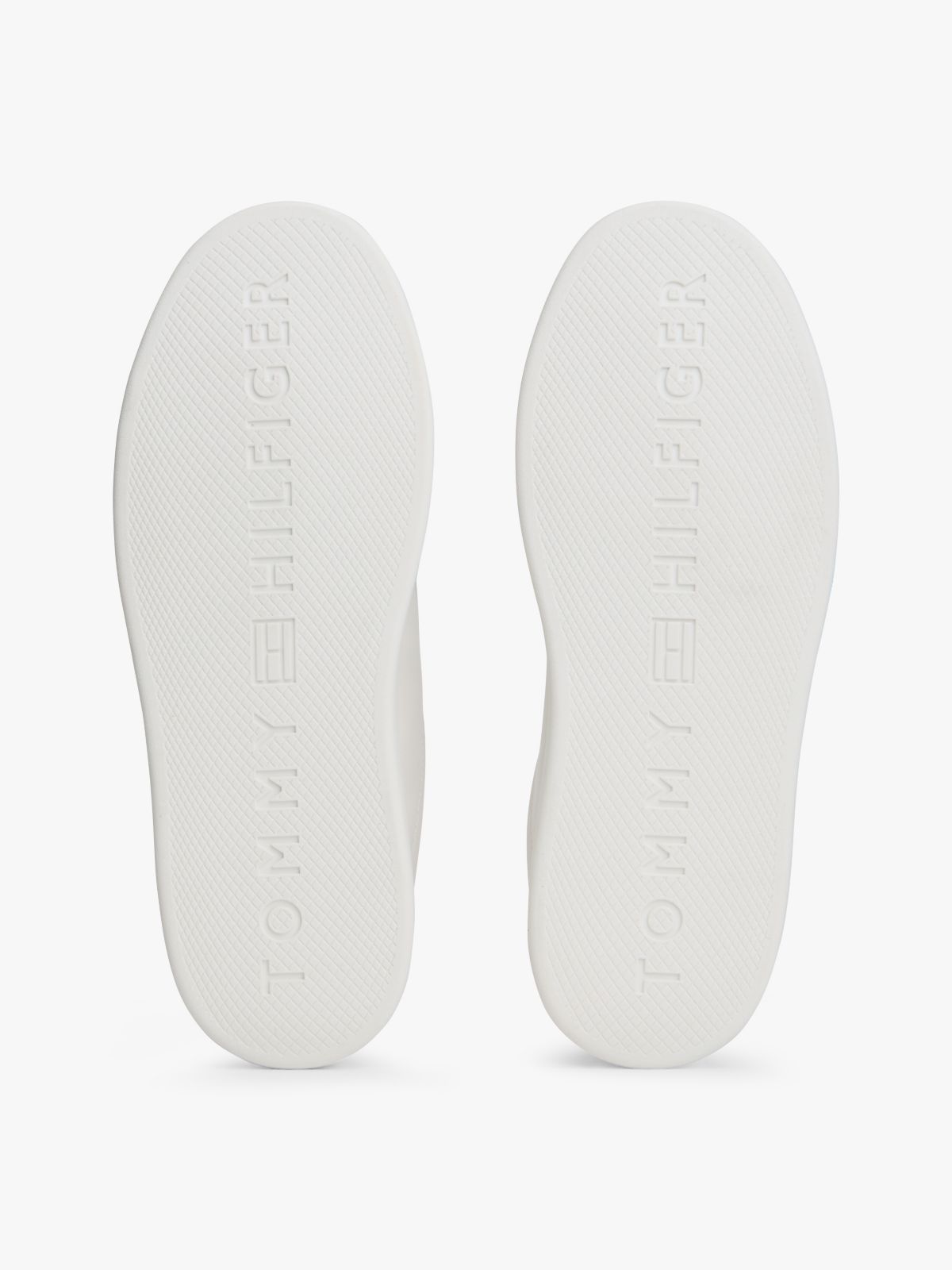 Lightweight Leather Cupsole Court Trainers — Beige