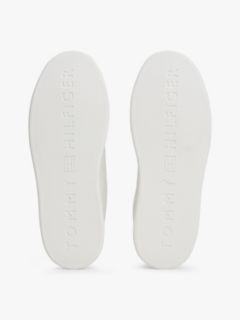 Lightweight Leather Cupsole Court Trainers — Beige 5