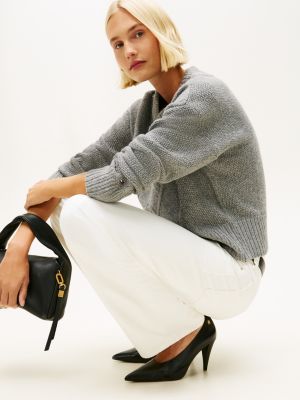 black leather th monogram high heels for women tommy hilfiger