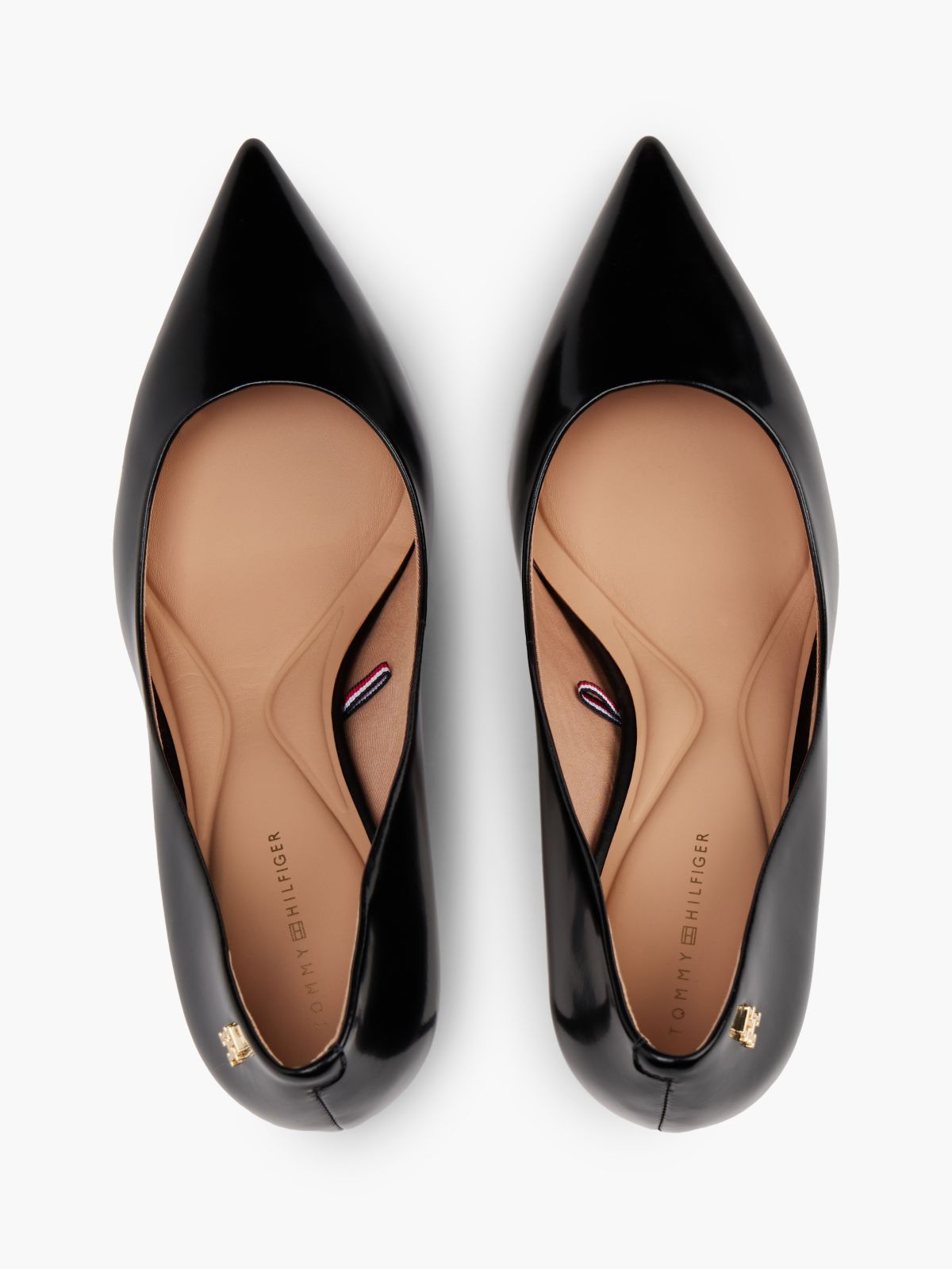 Leather TH Monogram High Heels — Black