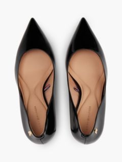 Leather TH Monogram High Heels — Black 3