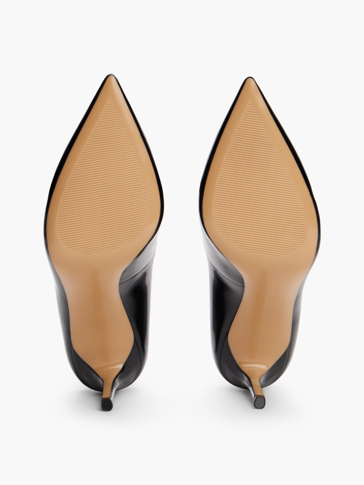 Leather TH Monogram High Heels — Black