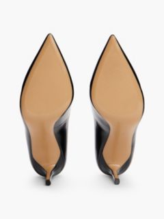 Leather TH Monogram High Heels — Black 5