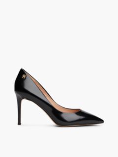 Leather TH Monogram High Heels — Black 1
