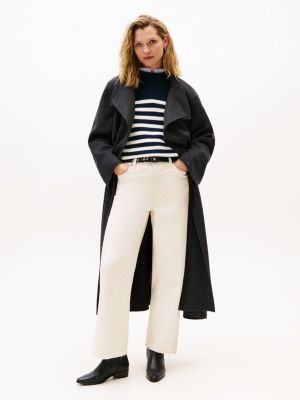 black leather pointed toe ankle boots for women tommy hilfiger