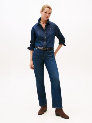 bottines en daim à bout pointu marron pour femmes tommy hilfiger