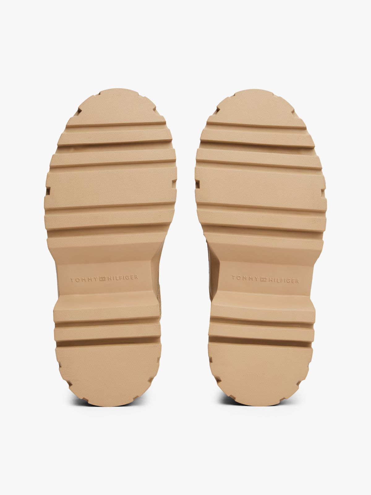 Leather TH Monogram Cleat Snow Boots — Beige