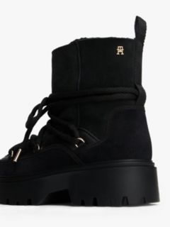 Leather TH Monogram Cleat Snow Boots — Black 6