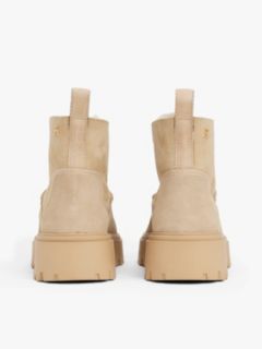 Leather Cleat Pull-On Snow Boots — Beige 4
