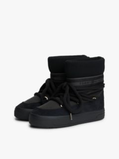 Water Repellent Warm Lined Lace-Up Snow Boots — Black 2