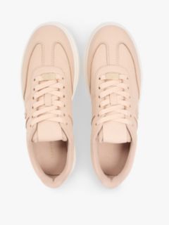 Debossed TH Monogram Leather Court Trainers — Pink 3