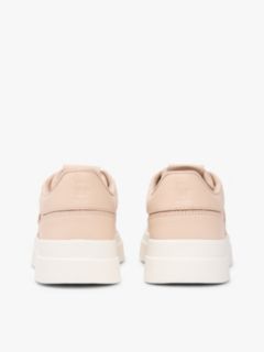 Debossed TH Monogram Leather Court Trainers — Pink 4