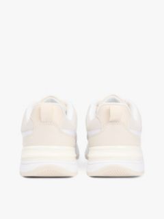 TH Monogram Leather Mixed Texture Trainers — White 4