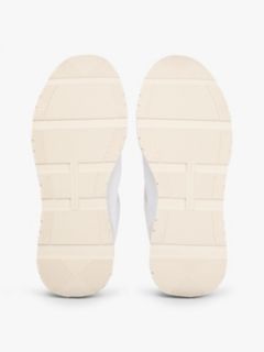 TH Monogram Leather Mixed Texture Trainers — White 5