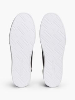 Low Profile Canvas Lace-Up Trainers — Black 5