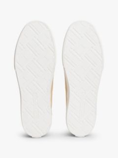 Low Profile Canvas Slip-On Trainers — Beige 5