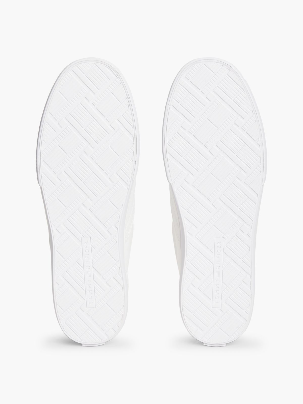 Low Profile Canvas Slip-On Trainers — White