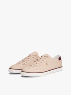 Leather TH Monogram Lace-Up Trainers — Pink 2