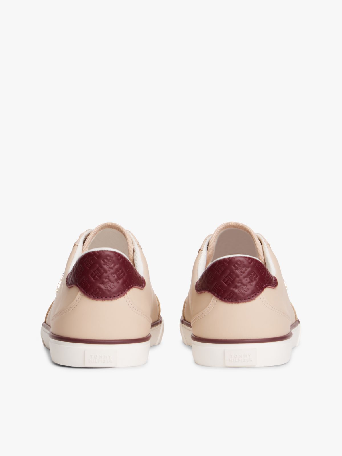 Leather TH Monogram Lace-Up Trainers — Pink