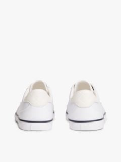 Leather TH Monogram Lace-Up Trainers — White 4