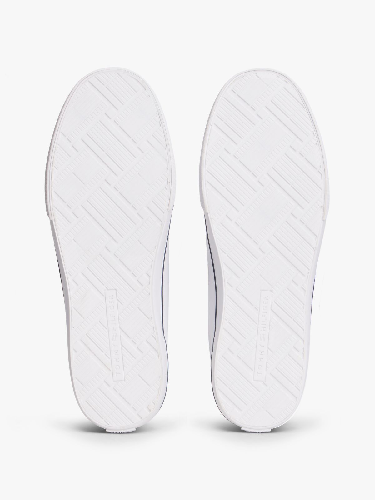 Leather TH Monogram Lace-Up Trainers — White