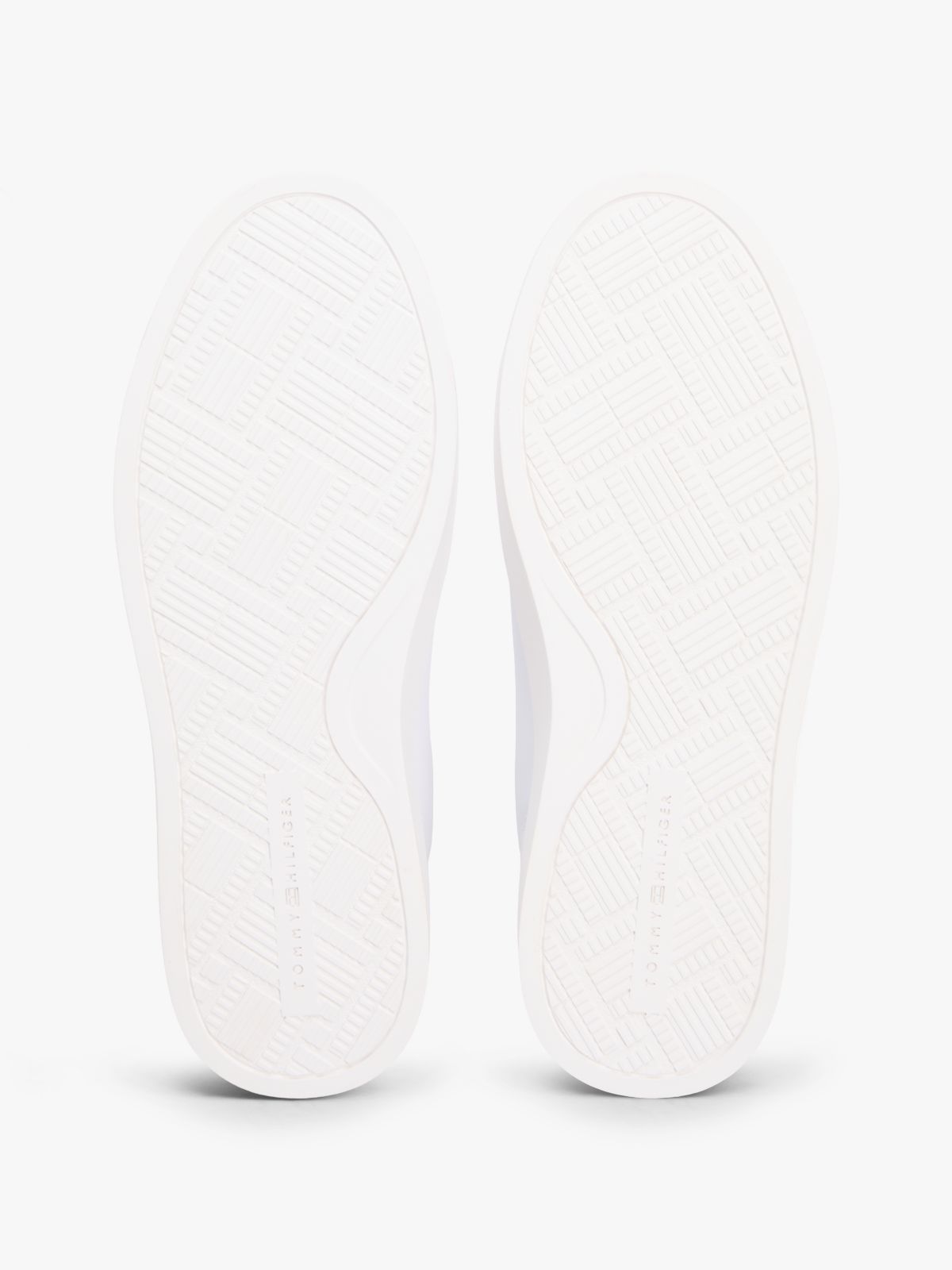 Leather Metallic Logo Cupsole Trainers — Blue