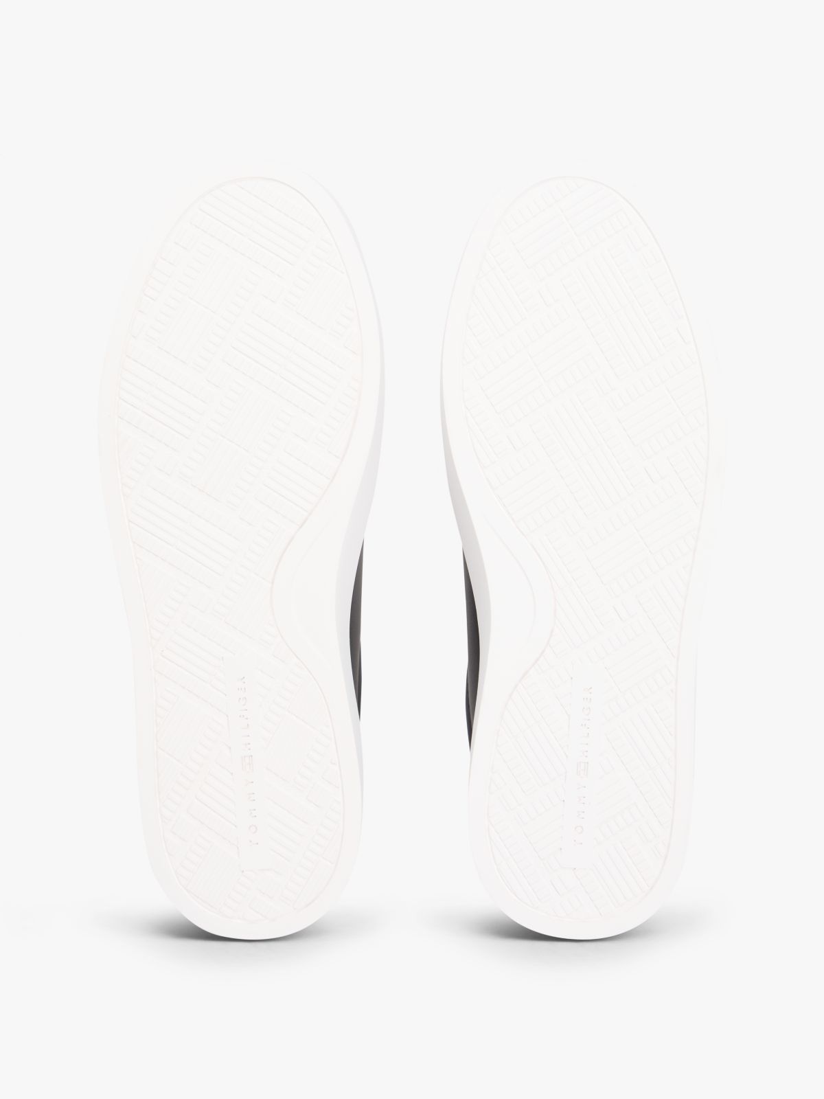 Leather TH Monogram Cupsole Trainers — Black