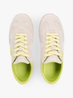 Woven Logo Embroidery Rope Trainers — Beige 3