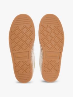 Woven Logo Embroidery Rope Trainers — Beige 5