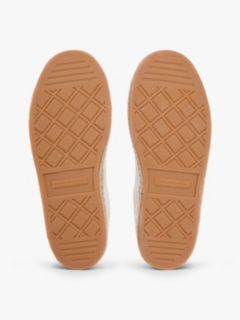 Woven Logo Embroidery Rope Trainers — Beige 5