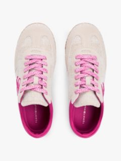 Woven Logo Embroidery Rope Trainers — Beige 3