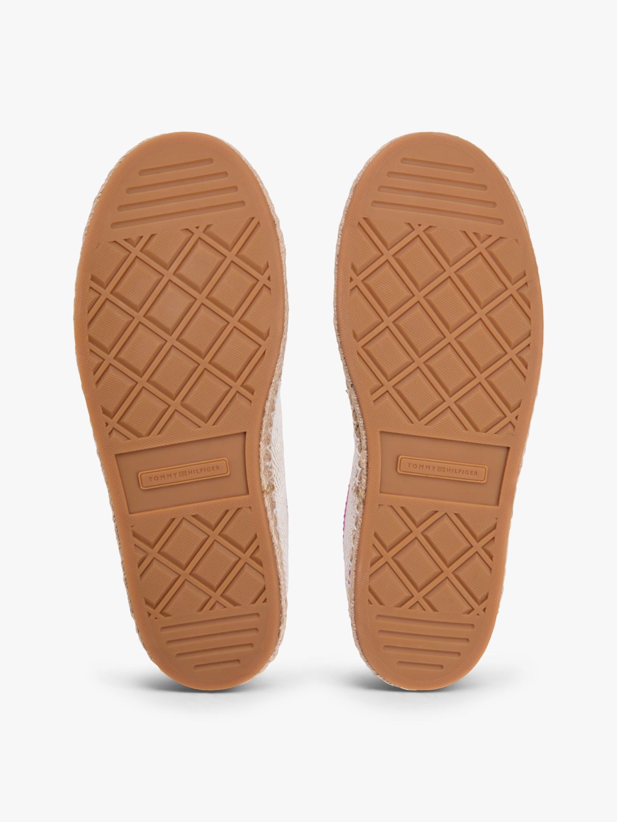 Woven Logo Embroidery Rope Trainers — Beige