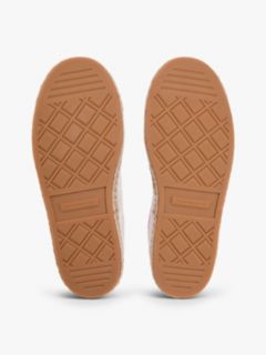 Woven Logo Embroidery Rope Trainers — Beige 5