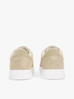 Suede Metallic Logo Cupsole Trainers — Khaki 4