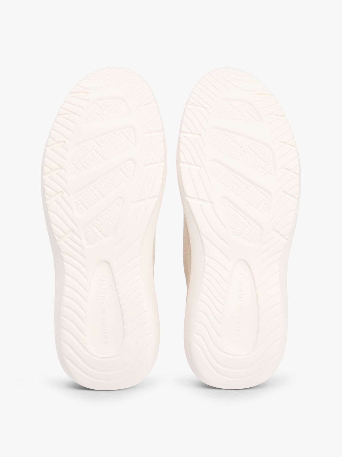 Knit Lightweight Mono-Sock Slip-On Trainers — Beige