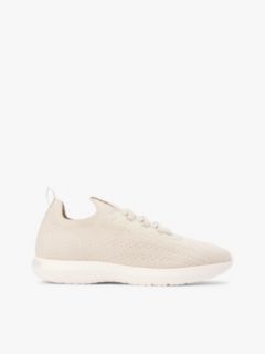 Knit Lightweight Mono-Sock Slip-On Trainers — Beige 1